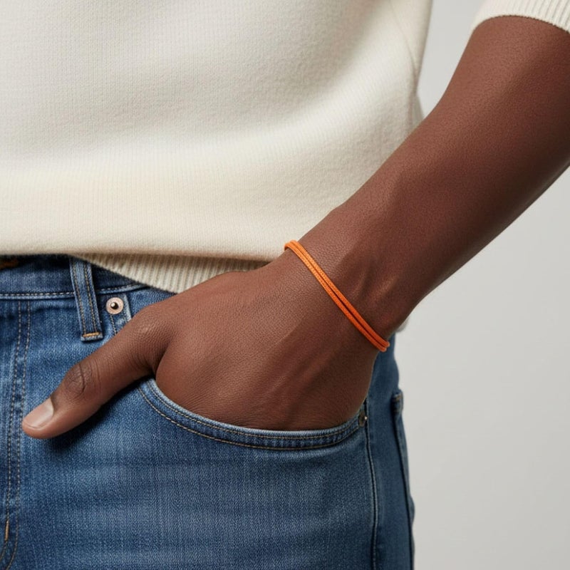 Luck Strings Adjustable Wax Nylon Cord Bracelet for Men Women Adult - Vegan Leather String | Unisex Waterproof Nautical & Surfer Style Friendship Gift, Minimalist - Image 5